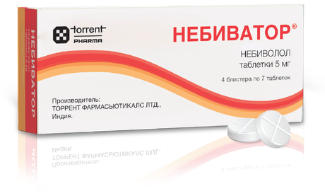 Фото Небиватор, таблетки 5 мг, 28 шт.