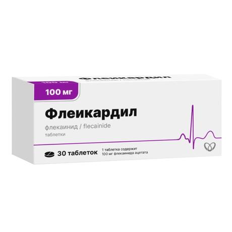 Фото Флеикардил, таблетки 100 мг, 30 шт.