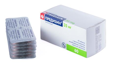 Фото Предизин, таблетки 35 мг, 60 шт.