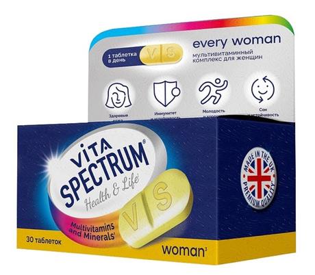 Фото Витаспектрум (VITASPECTRUM) комплекс для женщин, таблетки, 30 шт.