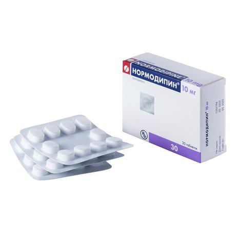 Фото Нормодипин, таблетки 10 мг, 30 шт.