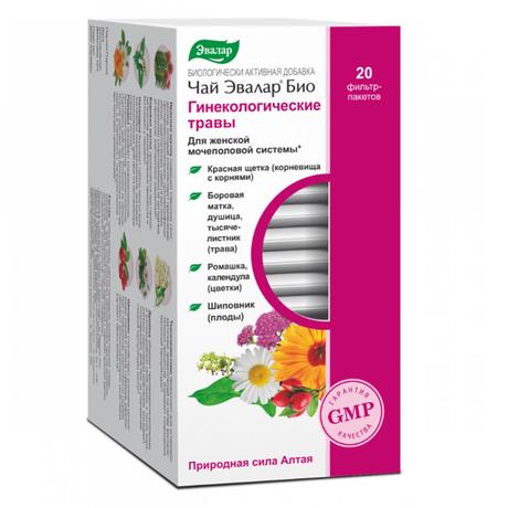 Фото Чай Эвалар Био Гинекологические травы, фильтр-пакеты 1,5 г, 20 шт.