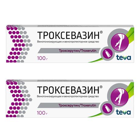 Фото Набор 2уп Троксевазин гель 2% 100г