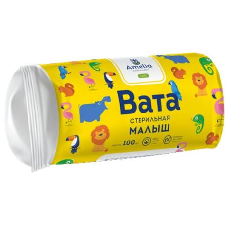 Фото Вата хирургическая стерильная Амелия Малыш 100 г