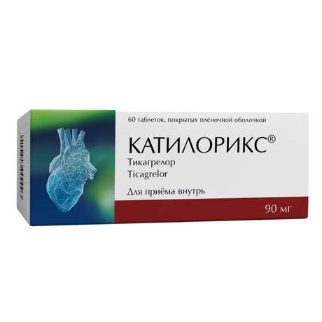 Фото Катилорикс, таблетки покрыт. плен. об. 90 мг, 60 шт.