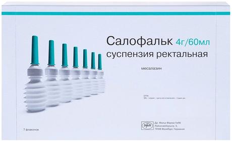 Фото Салофальк, суспензия ректальная 4 г/60мл, 7 шт.