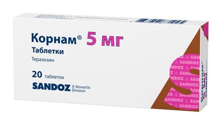 Фото Корнам, таблетки 5 мг, 20 шт.