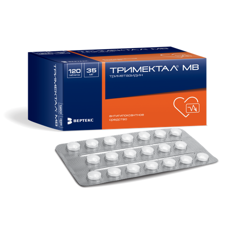 Фото Тримектал МВ, таблетки покрыт. плен. об. 35 мг, 120 шт.