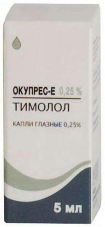 Фото Окупрес-Е, капли глазные 0.25%, 5 мл