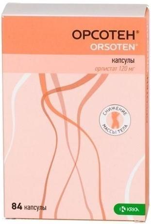 Фото Орсотен, капсулы 120 мг, 84 шт.