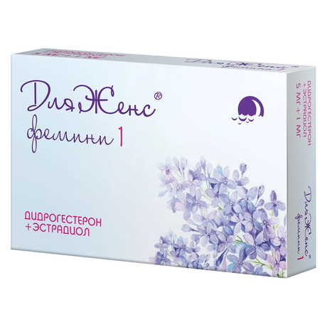 Фото ДляЖенс фемини, таблетки 5 мг + 1 мг, 28 шт.
