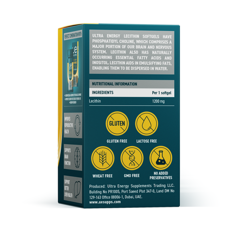 Фото UESUPPS Ультра Энерджи Лецитин, капсулы, 60 шт.