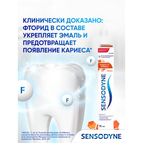 Фото Зубная паста Sensodyne Защита от кариеса с фтором, 75 мл