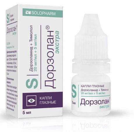 Фото Дорзолан Экстра, капли глазные 20мг/мл+5мг/мл, 5 мл