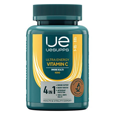 Фото UESUPPS Ультра Энерджи Витамин C, таблетки, 60 шт.