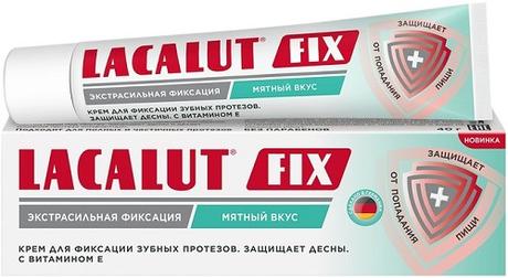 Фото Лакалют Fix, крем для фиксации протезов (мятный вкус), 40 г