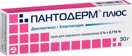 Фото Пантодерм плюс, крем 5%+0.776%, 30 г