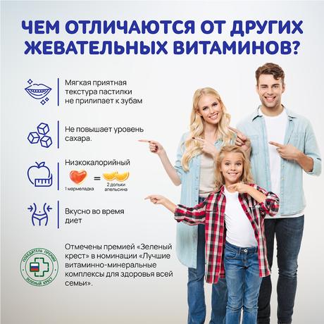 Фото Витамин Д3 BioForte, пастилки мармеладные жевательные (барбарис), 60 шт.