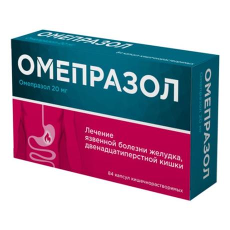 Фото Омепразол Велфарм, капсулы кишечнорастворимые 20 мг, 84 шт.