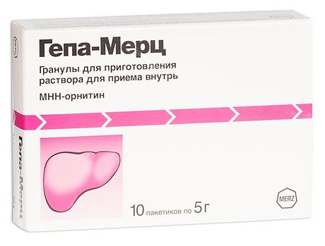 Фото Гепа-Мерц, гранулы 3 г/5 г, 10 пакетиков