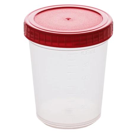 Фото Контейнер полимерный стерильный с крышкой, 100 мл