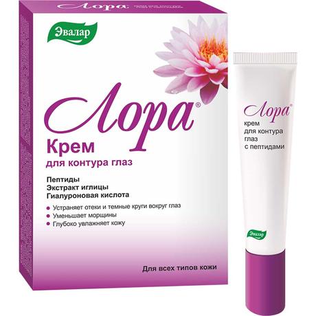 Фото Лора, крем с пептидами для контура глаз, 15 г