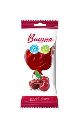 Фото Петушок, леденцовая карамель с Цинком и витамином С, со вкусом вишни, 17 г