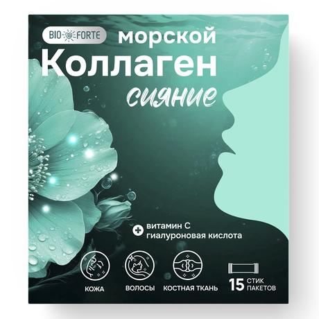 Коллаген морской BioForte стики, 15 шт.