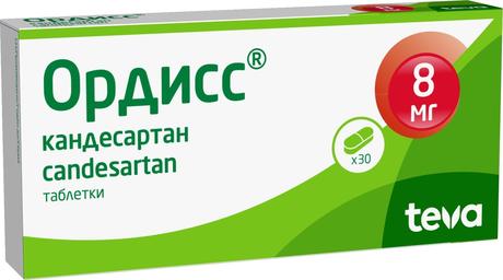 Фото Ордисс, таблетки 8 мг, 30 шт.