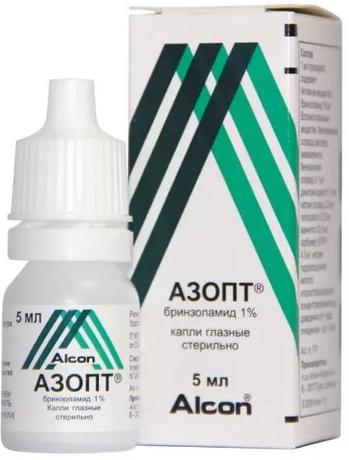 Фото Азопт, капли глазные 1%, 5мл