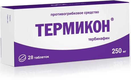 Фото Термикон, таблетки 250 мг, 28 шт.