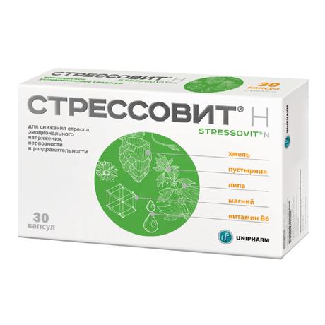 Фото Стрессовит Н, капсулы, 30 шт.