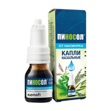 Фото Пиносол, капли назальные 10 мл