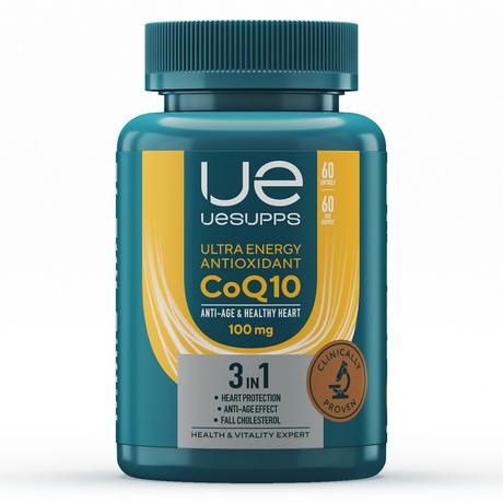 Фото UESUPPS Ультра Энерджи Антиоксидант Коэнзим Q10, капсулы, 60 шт.