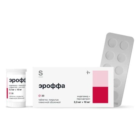 Фото Эроффа, таблетки покрыт. плен. об. 2.5мг+10м, 30 шт.