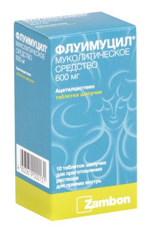 Фото Флуимуцил, таблетки шипучие 600 мг, 10 шт.