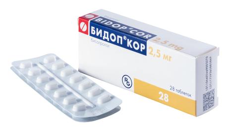 Фото Бидоп Кор, таблетки 2,5 мг, 28 шт.
