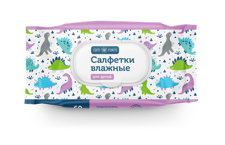 Фото Салфетки ComForte влажные детские, 60 шт.
