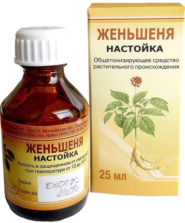 Фото Женьшень настойка, флакон 25 мл