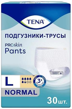 Фото Тена Пантс Нормал, подгузники-трусы (L), 30 шт.