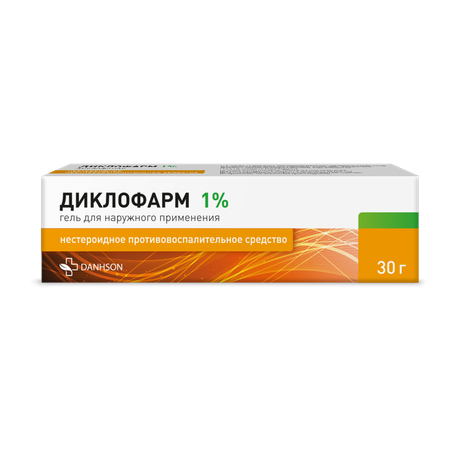 Фото Диклофарм, гель для наружного применения 1 %, 30 г