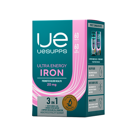 Фото UESUPPS Ультра Энерджи Железо, таблетки, 60 шт.