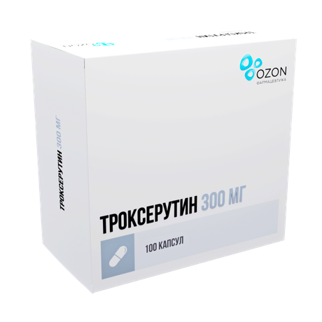 Фото Троксерутин, капсулы 300 мг, 100 шт.