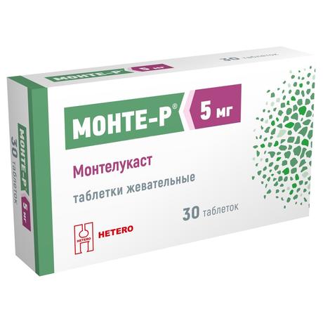 Фото Монте-Р, таблетки жевательные 5 мг, 30 шт.