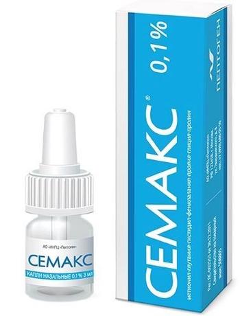 Фото Семакс, капли назальные 0,1 % флакон+пипетка, 3 мл