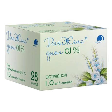 Фото ДляЖенс Диол, гель трансдермальный 0.1%, 1 г, 28 шт.