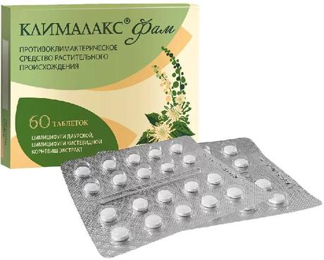 Фото Клималакс Фам, таблетки покрыт. плен. об. 20 мг, 60 шт.