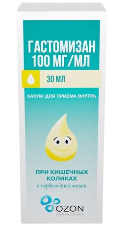 Фото Гастомизан, капли для приема внутрь 100 мг/мл, 30 мл