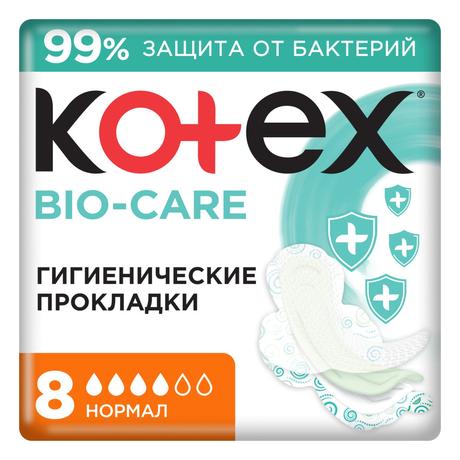 Фото Kotex Bio-Care Нормал, прокладки, 8 шт.