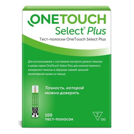 Фото Тест-полоски One Touch Select Plus, 100 шт.